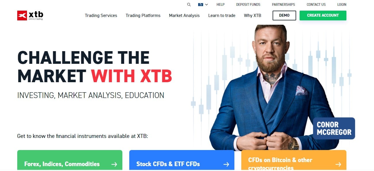 XTB website