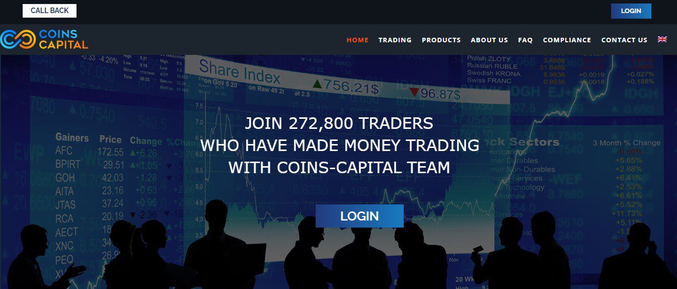 Coins Capital website